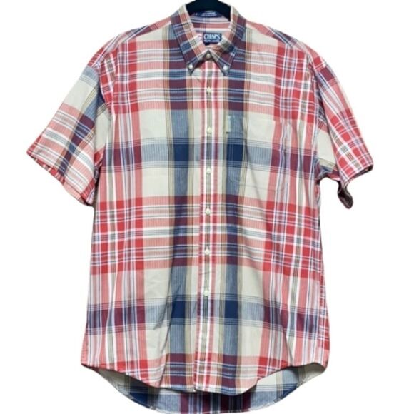 Chaps Ralph Lauren short sleeve button down M - Picture 1 of 6